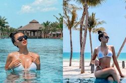Mỹ nhân Cần Thơ nóng bỏng với bikini, khoe body 'đồng hồ cát' quyến rũ tuổi 33