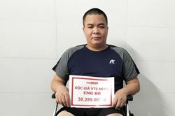 Hơn 38 triệu đồng đến với người cha mất cả đôi chân sau bỏng nặng