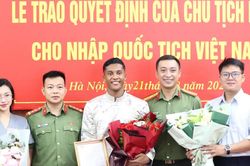 Adou Minh chính thức nhận quốc tịch Việt Nam