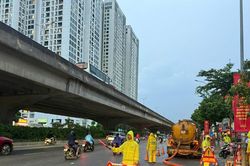 Hà Nội mưa lớn diện rộng, chưa ghi nhận điểm ngập lúc 6h sáng