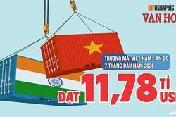 Việt Nam xuất si&ecirc;u hơn 2,17 tỉ USD sang Ấn Độ sau 7 th&aacute;ng