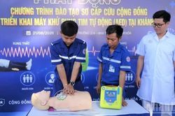 Khánh Hòa triển khai 80 máy khử rung tim tự động tại các vị trí trọng điểm