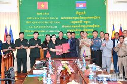 Quảng Ngãi và Ratanakiri tăng cường phối hợp tìm kiếm, quy tập hài cốt liệt sĩ