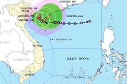 Áp thấp nhiệt đới đã mạnh lên thành bão số 4