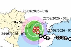 Áp thấp nhiệt đới di chuyển kỳ dị, có thể tan trên vịnh Bắc Bộ