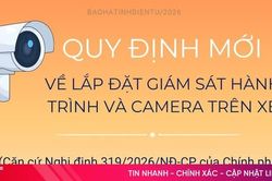 [Infographic] Quy định mới về lắp giám sát hành trình và camera trên xe