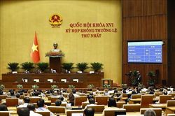 Quốc hội bổ sung 3 nội dung vào Chương trình kỳ họp không thường lệ thứ Nhất