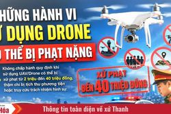 Những hành vi sử dụng drone có thể bị phạt tới 40 triệu đồng”