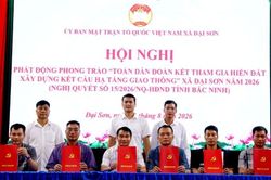 Bắc Ninh: Xã Đại Sơn phát động phong trào toàn dân hiến đất làm đường