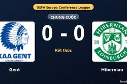 Gent v&agrave; Hibernian bất ph&acirc;n thắng bại trong trận cầu kh&ocirc;ng b&agrave;n thắng