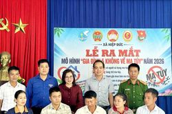 Xã Hiệp Đức ra mắt mô hình 'Gia đình 5 không về ma túy'