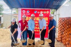 Hỗ trợ xây 7 nhà tình nghĩa tại xã Trung Khánh Vĩnh