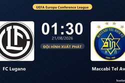 TRỰC TIẾPTrực tiếp FC Lugano vs Maccabi Tel Aviv: Trận đấu đang diễn ra