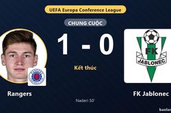 Đ&aacute;nh bại FK Jablonec, Rangers gi&agrave;nh v&eacute; đi tiếp tại Europa Conference League