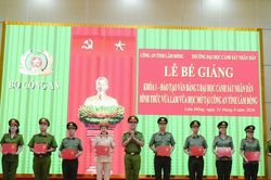 166 cán bộ, chiến sĩ nhận bằng Cử nhân Cảnh sát