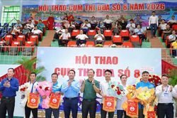 Hơn 500 vận động viên tham gia Hội thao Cụm thi đua số 8