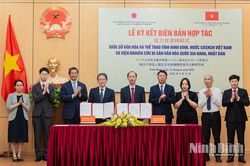 Lễ ký kết Biên bản hợp tác giữa Sở Văn hóa và Thể thao tỉnh Ninh Bình và Viện Nghiên cứu Di sản văn hóa quốc gia Nara, Nhật Bản