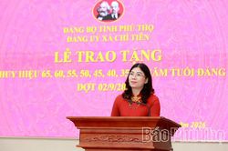 Xã Chí Tiên tổ chức trao tặng Huy hiệu Đảng đợt 2/9/2026