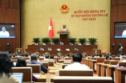 Thông cáo báo chí số 14, Kỳ họp không thường lệ thứ Nhất, Quốc hội khóa XVI