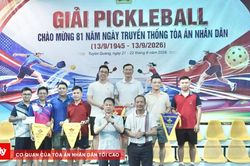 S&ocirc;i nổi Giải Pickleball TAND hai cấp tỉnh Tuy&ecirc;n Quang năm 2026
