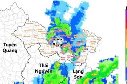 Cảnh báo dông, lốc, sét, mưa đá và mưa lớn cục bộ