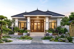 Chi phí xây nhà 1 tầng mái Nhật 7x12m bao nhiêu tiền?