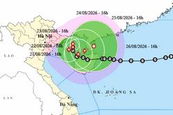 &Aacute;p thấp nhiệt đới mạnh l&ecirc;n th&agrave;nh b&atilde;o số 4, miền Bắc mưa lớn ng&agrave;y cuối tuần