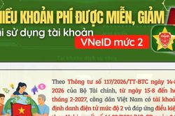 Sử dụng VNeID mức 2 được miễn, giảm nhiều khoản phí, lệ phí