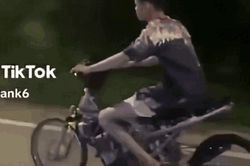 Xử lý nam thanh niên lái xe máy không biển số, buông hai tay rồi quay video đăng lên TikTok