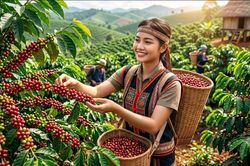 Giá cà phê hôm nay 22.8.2026 tăng nhẹ, cao nhất 98.000 đồng/kg