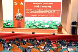 Học viện Lục quân nhanh chóng đưa Nghị quyết Hội nghị Trung ương 3 vào thực tiễn