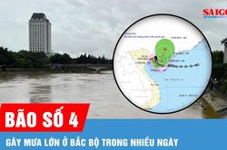 Bão số 4 (Narra) di chuyển chậm, gây mưa nhiều ngày