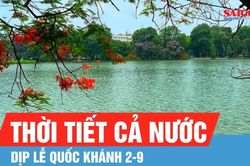 Dự báo sớm về thời tiết cả nước trong dịp nghỉ lễ Quốc khánh 2-9