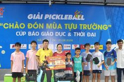 Gần 140 học sinh tranh tài tại Giải Pickleball 'Chào đón mùa tựu trường 2026'