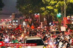 Cần Thơ 'bùng nổ' trong đêm đội tuyển Việt Nam chiến thắng