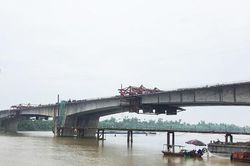 Hợp long cầu K&ecirc;nh V&agrave;ng, c&ocirc;ng tr&igrave;nh hơn 2.182 tỷ đồng kết nối tỉnh Bắc Ninh với th&agrave;nh phố Hải Ph&ograve;ng