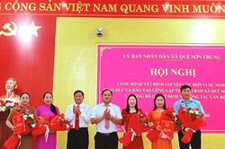 X&atilde; Quế Sơn Trung c&ocirc;ng bố quyết định sắp xếp c&aacute;c trường học