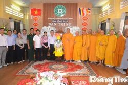 Đồng Tháp: Thăm, chúc mừng Ban Trị sự Giáo hội Phật giáo Việt Nam tỉnh nhân Lễ Vu Lan