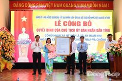 Xã Mỹ Hiệp đón nhân danh hiệu xã An toàn khu