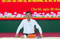 Phó Chủ tịch UBND tỉnh Nguyễn Tự Công Hoàng làm việc với các xã Chư Sê, Bờ Ngoong, Al Bá, Ia Ko