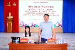 Trưởng Ban Tổ chức Tỉnh ủy Lương Đức Hải làm việc với Đảng ủy 3 phường khu vực Cam Ranh