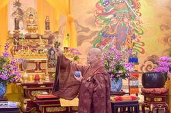 Trang nghiêm khai đàn Pháp hội Vu lan - Báo hiếu và Lễ thượng phan tại Việt Nam Quốc Tự