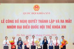 Phó Chủ tịch Thường trực Quốc hội Đỗ Văn Chiến dự Lễ công bố Nghị quyết thành lập Nhóm đại biểu Quốc hội trẻ khóa XVI