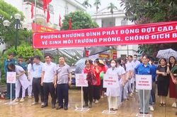 Cao điểm tổng vệ sinh m&ocirc;i trường ph&ograve;ng, chống sốt xuất huyết