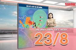 [Video] Dự báo thời tiết ngày 23/8/2026: Bão số 4 di chuyển chậm, Bắc Bộ tiếp tục mưa lớn