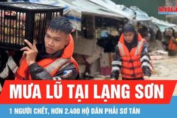 Mưa lũ làm 1 người chết, hơn 2.400 hộ dân phải sơ tán