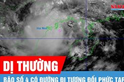 Bão số 4 có đường đi phức tạp và dị thường