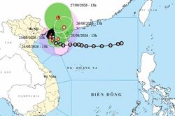 Bão số 4 hoạt động trên vùng biển đặc khu Bạch Long Vĩ, gió vùng gần tâm bão giật cấp 10-11