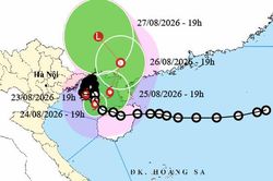 Bão số 4 Narra bắt đầu ngoặt ra ngoài, miền Bắc khi nào giảm mưa lớn?