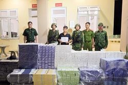 Chặn ôtô chở gần 15.000 bao thuốc lá lậu ở khu vực biên giới Tây Ninh